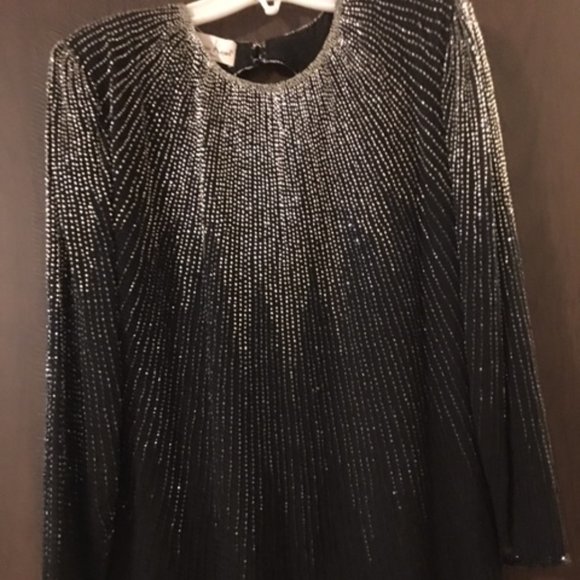 Laurence Kazar of New York Evening Dress - Vintage   Size XL - Picture 1 of 14